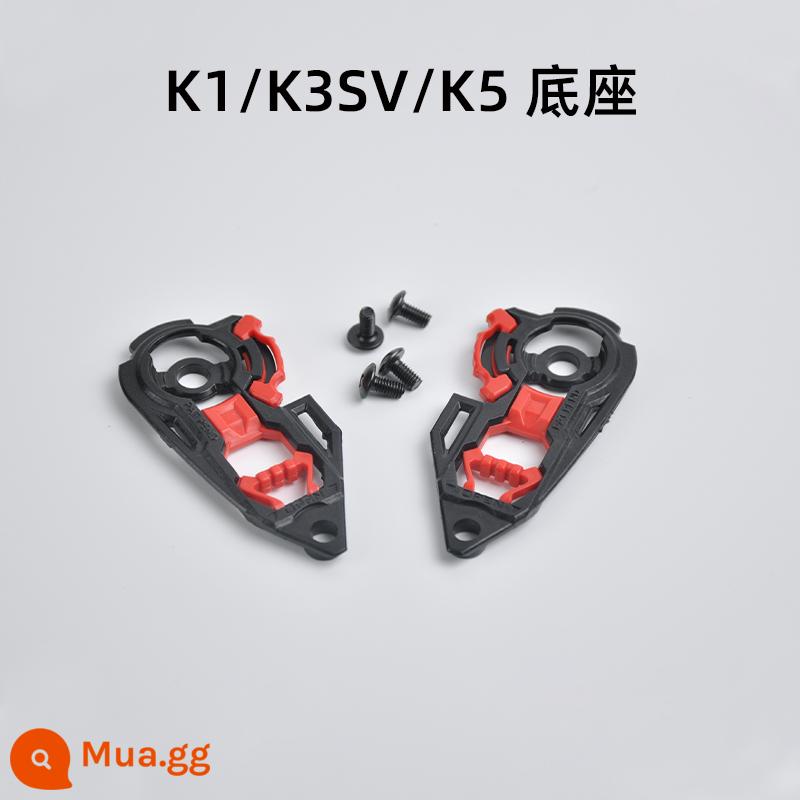 Phụ kiện mũ bảo hiểm K1/K3sv/PISTA KYT SHOEI Z7/X14/Z8 Lót cằm Lưới bảo vệ mũi Ống kính - Đế K1/K3sv/k5/s có vít