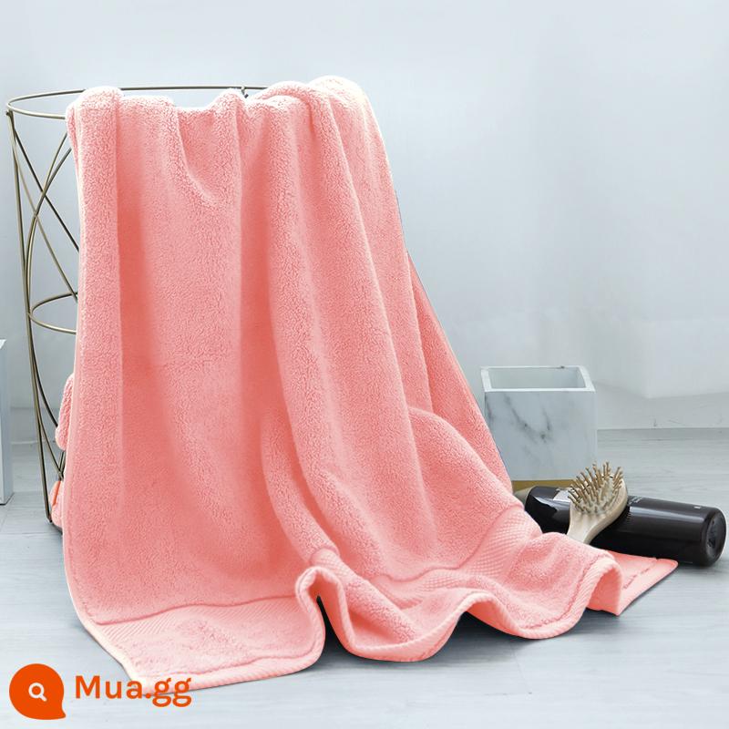 Lớn Khăn Tắm Hộ Gia Đình Cotton Nguyên Chất Cotton Thấm Hút Khăn Khách Sạn Bộ 3 Người Lớn Nam Nữ Quấn Khăn Mùa Đông Dày Dặn Mới 2022 - Màu hồng: Khăn tắm Santorini