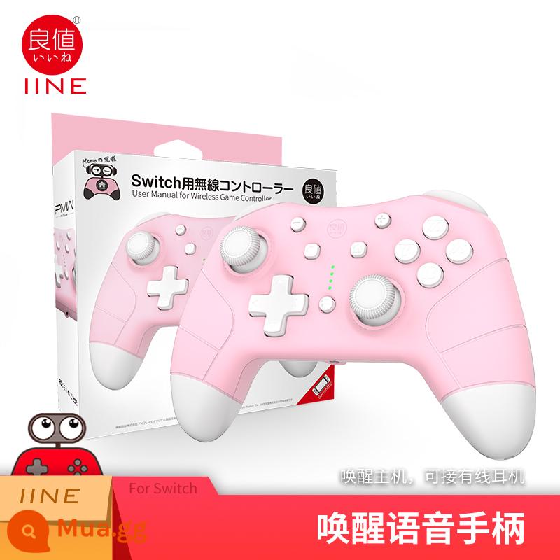 Liangzhi Switch Pro Lang Giá trị không dây Thức dậy Bluetooth GamePad Four -Genation Cat -shaped NS Jet - Tay cầm không dây bằng giọng nói đánh thức thế hệ thứ 4 giá tốt màu hồng