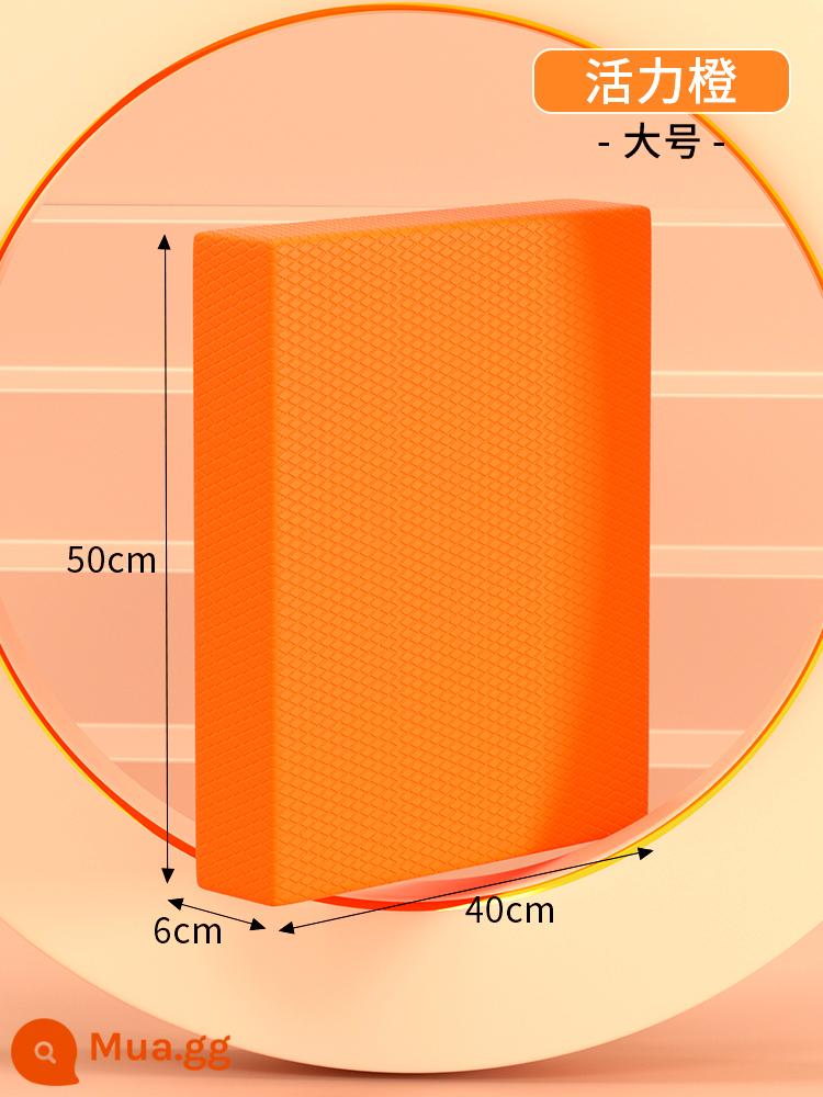Cân Bằng Thảm Nam Thảm Tập Thể Dục Tại Nhà Quả Tạ Cuốn Bấm Cơ Ngực Mềm Miếng Lót Core Tập Bụng Bánh Xe Yoga Thảm Quỳ - Màu cam sống động-Kích thước lớn (50*40*6cm) Mềm mại và đàn hồi