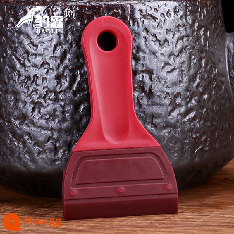 Dụng cụ cạo trà, chổi quét trà, dụng cụ cạo trà, dụng cụ vệ sinh khay trà silicone, văn hóa trà đạo, phụ kiện bộ trà kung fu nghệ thuật đặc biệt - Dụng cụ cạo trà-màu đỏ cỡ lớn