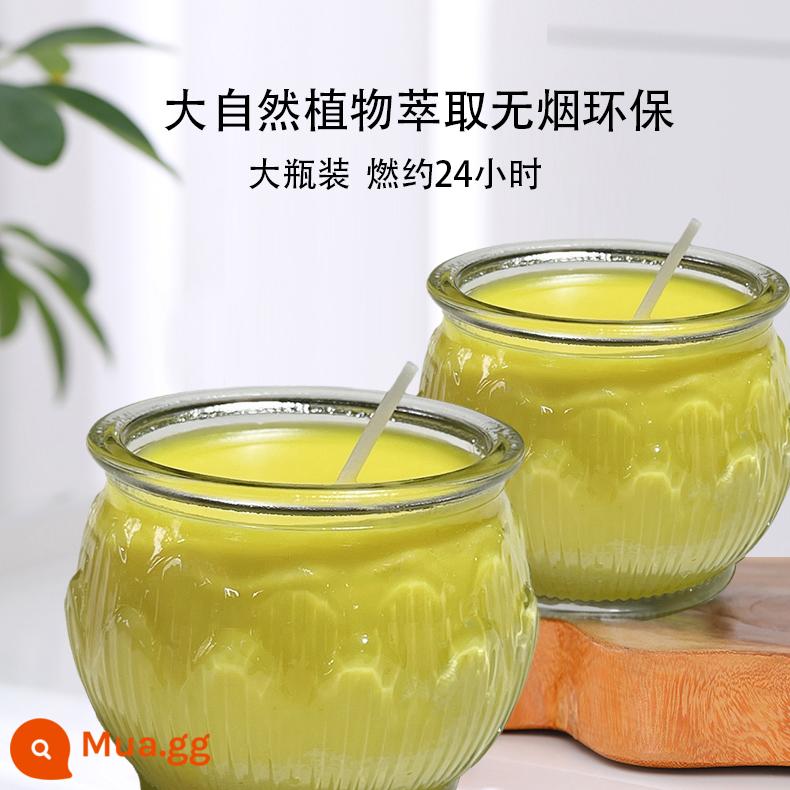 Miễn phí vận chuyển các nhà sản xuất đèn ghee đặc chế 24 giờ đèn sen ghee tinh khiết nến ghee không khói cho Đức Phật cho đèn thần Phật - 100 ly màu vàng