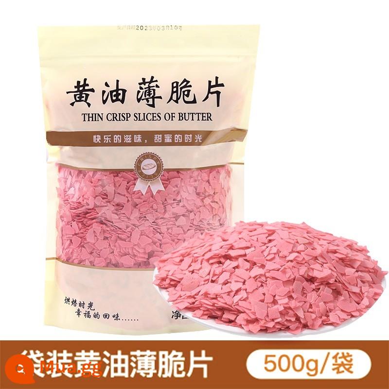 Kem Pháp Chip Trang Trí Bánh Chip Nghiền Nghiền Bánh Quy Kem Gỗ Cám Cốc Chấm Nước Mochi Chip - Kem Sakura Crisp 500g*5 gói