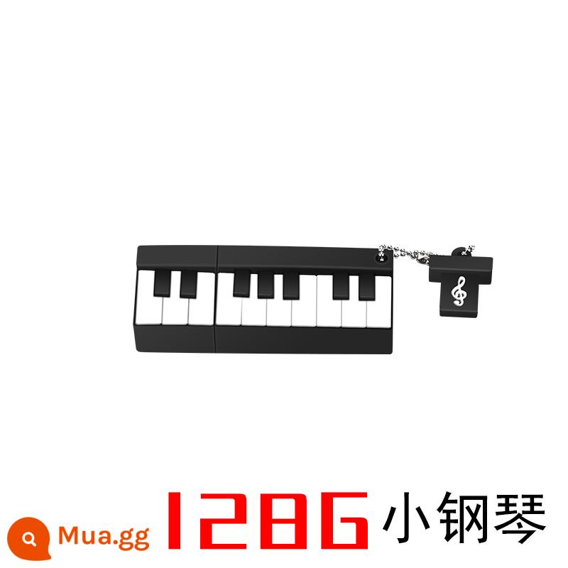 Ổ đĩa flash đàn violon piano dễ thương có giá trị cao I28G máy tính điện thoại di động sử dụng kép cô gái hoạt hình sinh viên 64g Ổ đĩa flash USB - Piano 128/G (tặng)