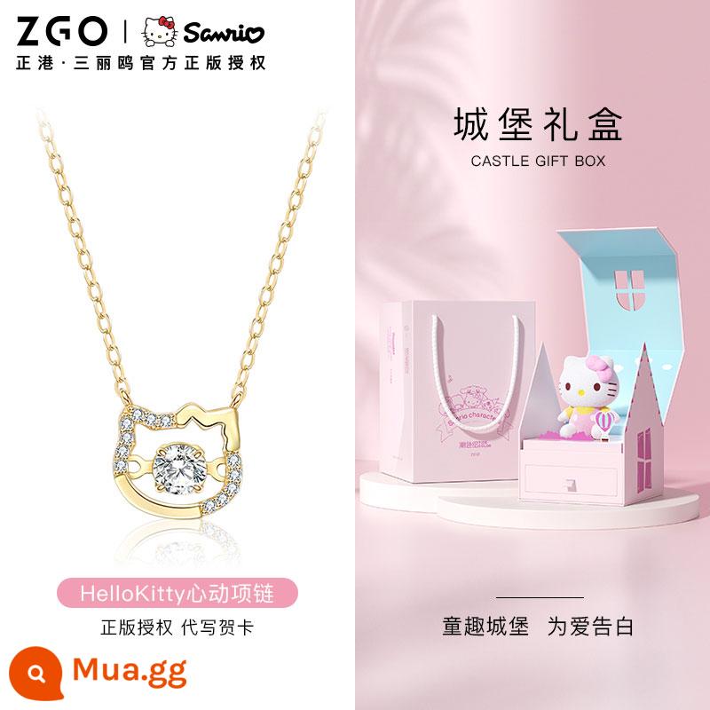 Zhenggang ZGOx Sanrio Vòng Cổ HelloKitty Quà Tặng Sinh Nhật Cho Bé Gái Bạn Gái Món Quà Năm Mới Thiết Thực - 3050-Xin chào[Hộp quà Lâu đài Sanrio với búp bê miễn phí]