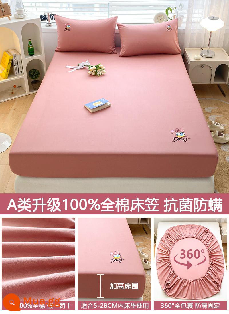 Ga trải giường bằng cotton nguyên chất được trang bị tấm đơn mảnh cotton chống bụi bao gồm tất cả các loại ga trải giường bao gồm túi ngủ nệm Simmons 2023 mới - lm bông mới được nâng cấp--Daisy [Ủy quyền chính hãng của Disney]