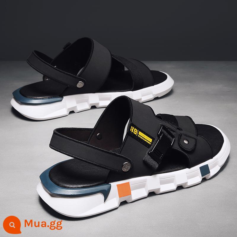 Bố Giày Sandal Nam Mùa Hè Ngoài Trời Đi Lái Xe Thể Thao Giải Trí Chống Trơn Trượt Khử Mùi Đáy Mềm Chịu Mài Mòn Dép Đi Biển - Đen--3320