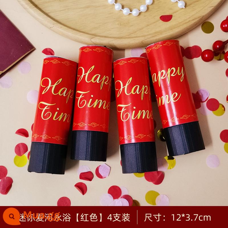 Pháo hoa đám cưới ống chào nhỏ màu macaron đám cưới ống phun pháo hoa pháo hoa đám cưới bánh sinh nhật pháo hoa nhỏ - Bồn tắm vĩnh cửu dòng sông tình yêu mini [Đỏ]