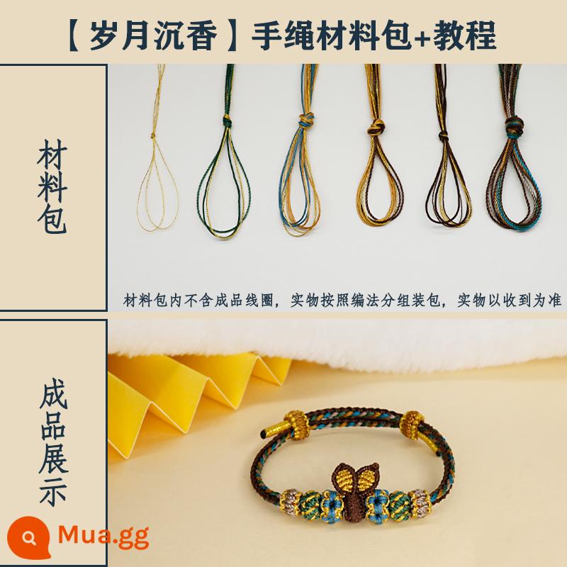 Handmade DIY Dệt Thỏ Năm Mới Tay Chất Liệu Dây Túi Tự Chế Đôi Tai Thỏ Dễ Thương Cặp Đôi Quà Tặng Handmade - Video Hướng Dẫn Miễn Phí Chất Liệu Vòng Tay Trầm Hương Time