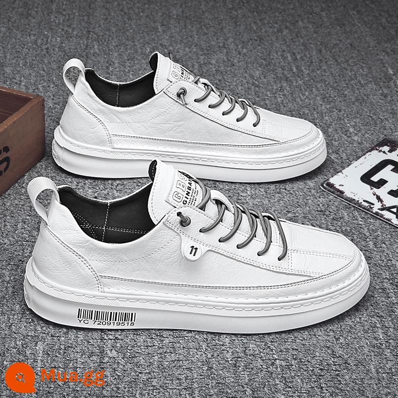 Giày Nam Mùa Đông Plus Nhung Dày Ấm Cotton Giày Ren Định Sneaker Thể Thao Thường Ngày Hợp Thời Trang giày - Tiền phúc lợi: trắng