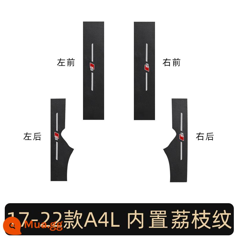 Audi q3 ngưỡng dải a3 bàn đạp chào mừng q2l ngưỡng bảo vệ chống bước a4l sửa đổi a6l dải bảo vệ q5l trang trí - 17-23 mẫu A4L [mẫu vải] bệ cửa tích hợp 4 cửa