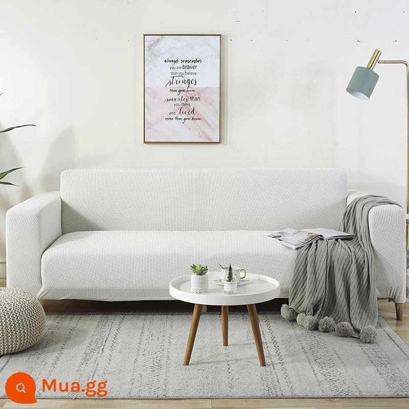 Ghế Sofa Bao Gồm Tất Cả Bộ Đa Năng Giày Lười Co Giãn Ghế Sofa Bốn Mùa Đa Năng Chống Mèo Xước Sofa Đệm Ghế Sofa khăn - Tamaishi trắng (gạo trắng)