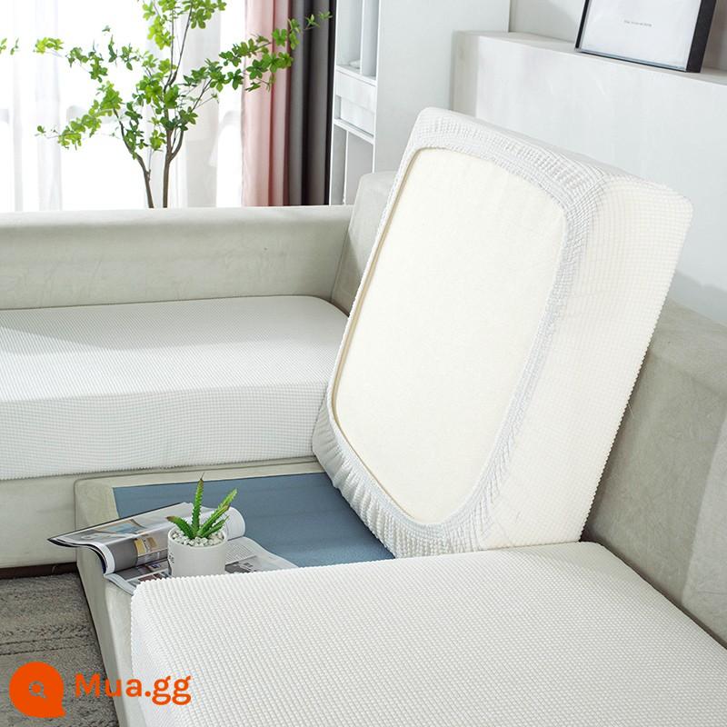 Bọc Ghế Sofa Tất Cả Bao Gồm Đa Năng Bốn Mùa Đa Năng Sofa Đệm Đệm Bọc Ghế Sofa Co Giãn Ghế Sofa Khăn - Trắng