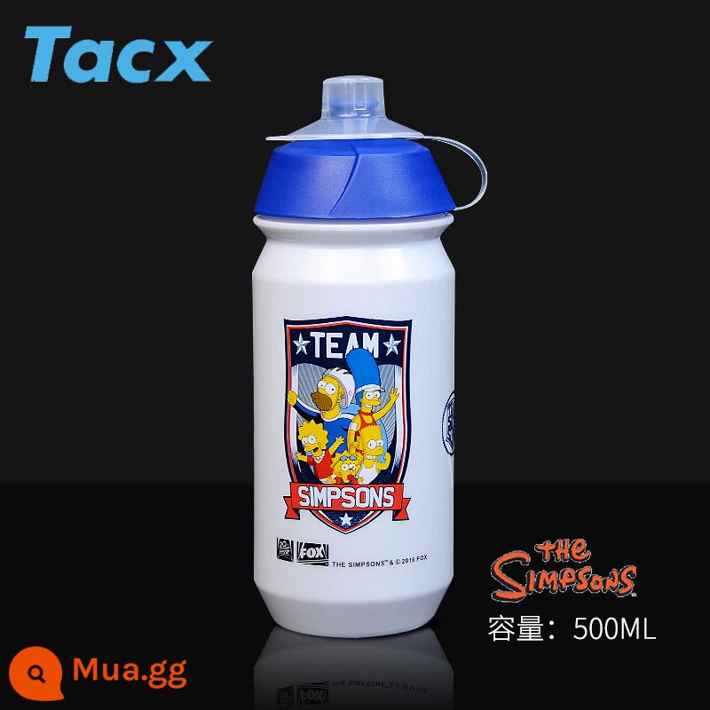 Tacx Xe Đạp Tour De France Đội Phiên Bản Nước Xe Đạp Đường Bộ Sự Kiện Đạp Xe Cốc Nước Ngoài Trời Di Động Bóp Cốc Nước - Bình nước The Simpsons Fleet Edition - Doodle 3 (500ml)