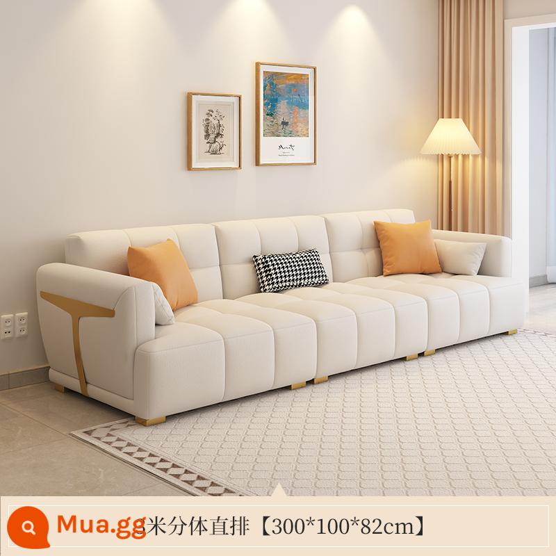 Sofa căn hộ nhỏ phong cách tối giản hiện đại mới của Besna, phòng khách đơn giản, sang trọng, công nghệ vuốt mèo, sofa vải - Bốn người 3 mét hai mảnh [latex + miếng bọt biển đàn hồi cao]