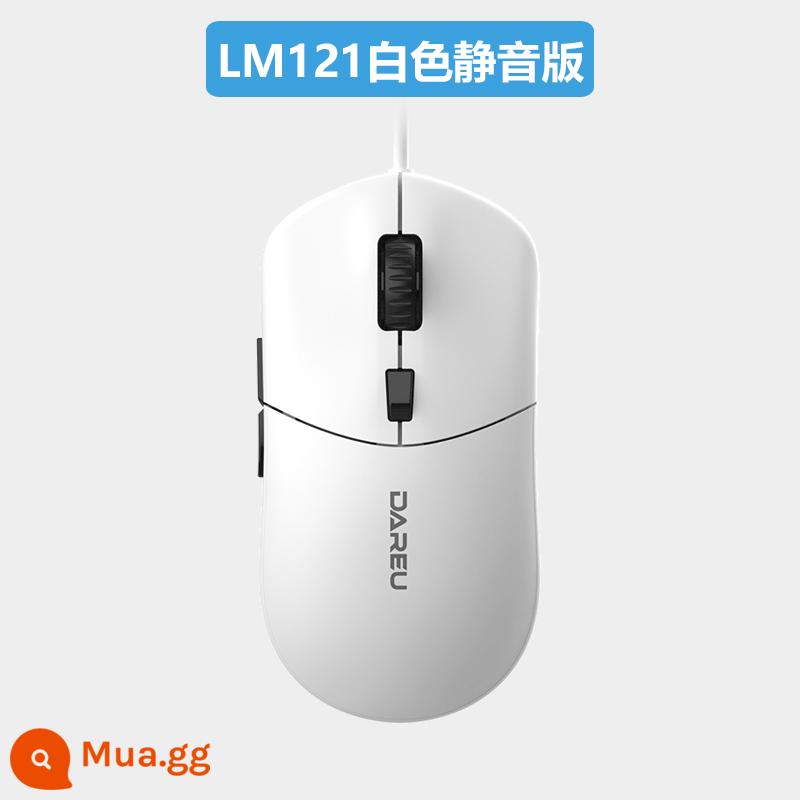 Dar YouYou LM121 Silent Mouse Wire Wire USB Trò chơi trò chơi Trò chơi Lol Máy tính xách tay LOL - Phiên bản trắng im lặng