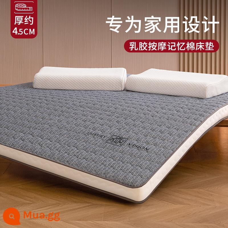 Nệm Cao Su Đệm Phòng Ngủ Nhà Mút Tất Nam Thảm 1 M 5 Xốp Mùa Thu Đông Tùy Chỉnh Dày 10Cm - Chữ G màu xám [độ dày khoảng 4,5CM] mút hoạt tính massage cao su