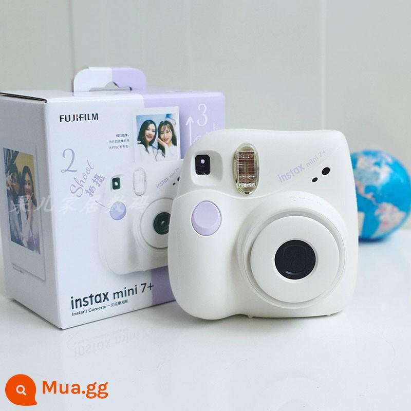 Máy ảnh lấy liền Fuji mini7+ mini 11 chính hãng hoàn toàn mới Giấy ảnh - album ảnh dây đeo hộp bảo vệ mini7+ màu trắng và tím (bao gồm cả túi phụ kiện)