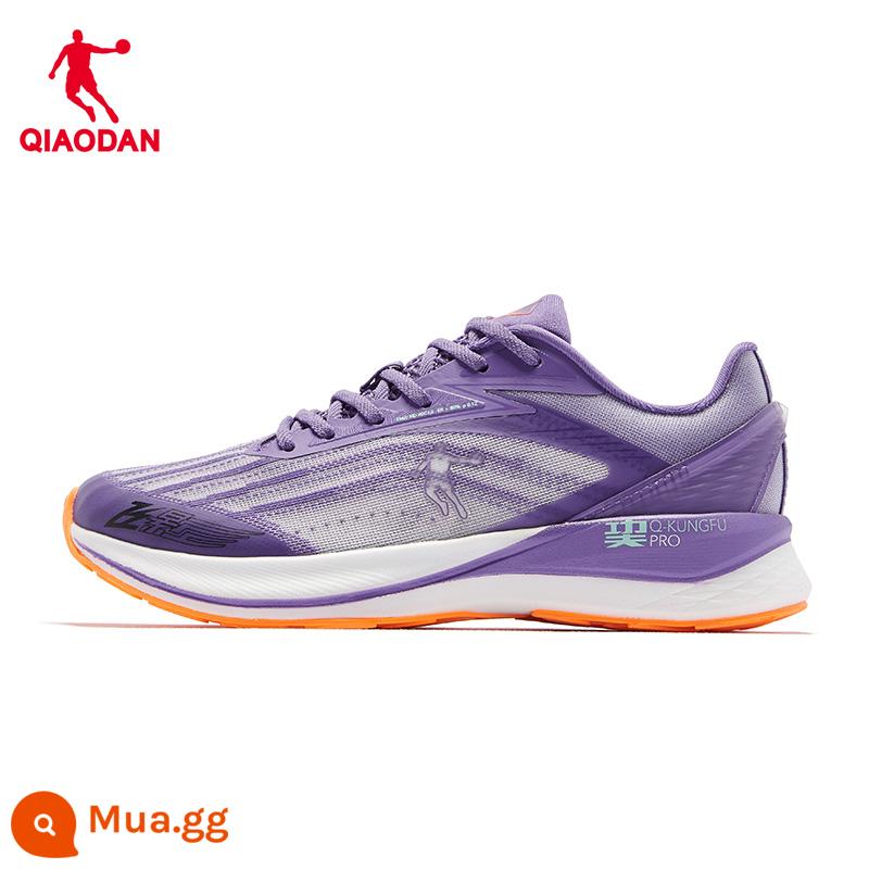 Jordan Feiying 2.0PB chuyên nghiệp marathon tấm carbon giày chạy bộ giày thể thao đệm đàn hồi nhẹ giày chạy bộ nam - Tím nhạt và tím bóng/Cam điện [Phong cách nữ]