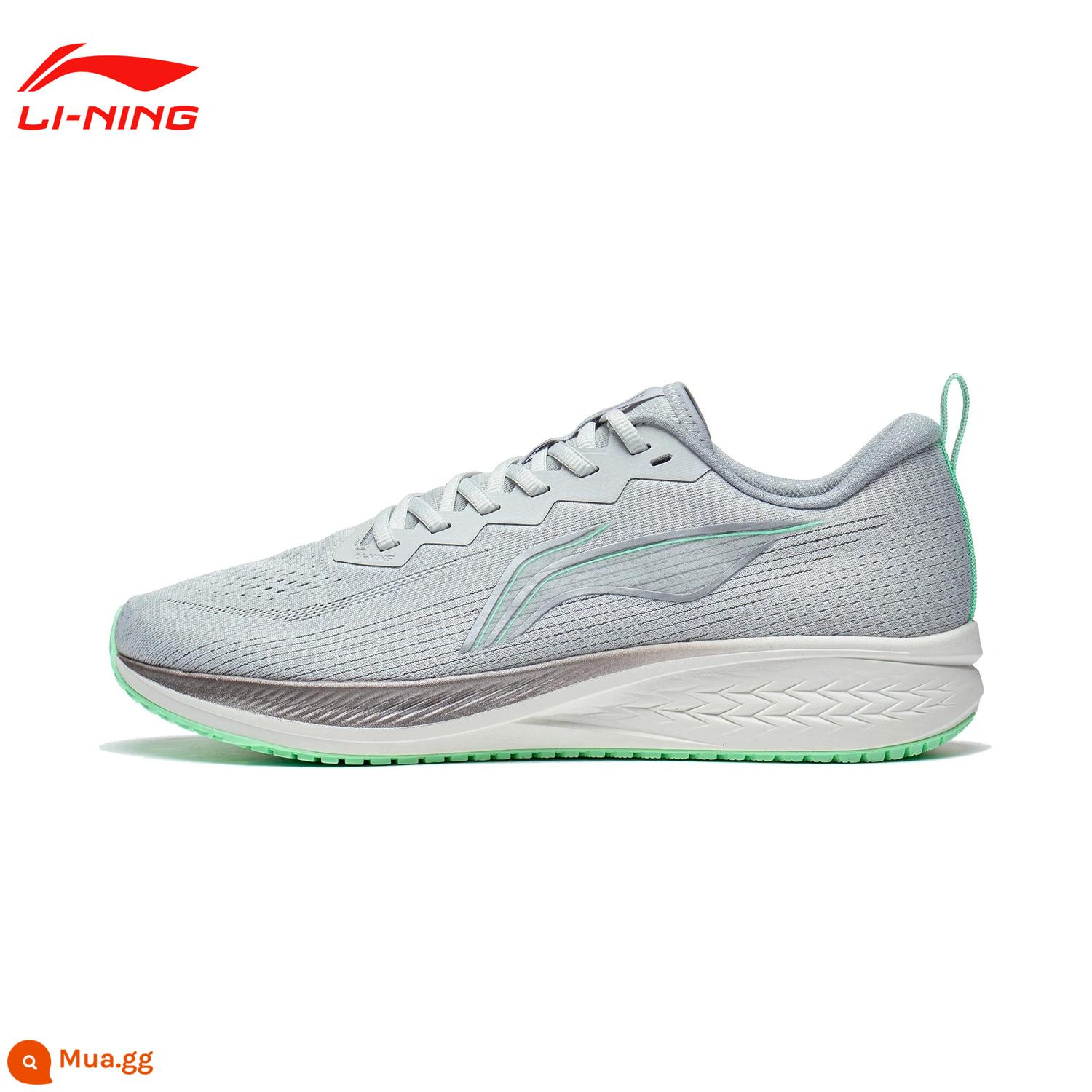 Giày chạy bộ Li Ning Chitu 5PRO dành cho nam và nữ mùa thu đông siêu nhẹ chống thấm nước thoáng khí chống sốc giày thể thao chuyên nghiệp - [Thỏ đực đỏ 6 mùa thu] T015-17 Vôi Tứ Xuyên/Xám gạch