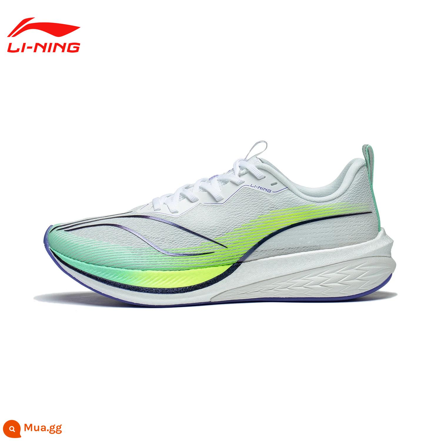 Giày chạy bộ Li Ning Chitu 5PRO dành cho nam và nữ mùa thu đông siêu nhẹ chống thấm nước thoáng khí chống sốc giày thể thao chuyên nghiệp - [Thỏ Đực đực 6pro Thu] T013-12 Trắng Chuẩn