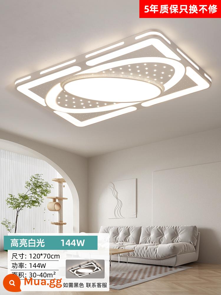 Đèn trần LED Đèn phòng khách đơn giản và hiện đại - Bầu trời đầy sao 120*70cm ánh sáng trắng độ sáng cao 144W