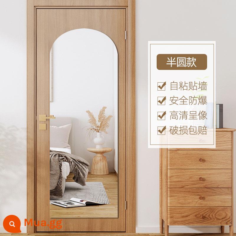 Acrylic Mềm Gương Treo Tường Tự Dính Nhà Cho Thuê Nhà Cao Cấp Gương Dán Giá Rẻ Đấm Toàn Thân Gương Dán - Model hình vòm 30*120cm [HD chống cháy nổ]