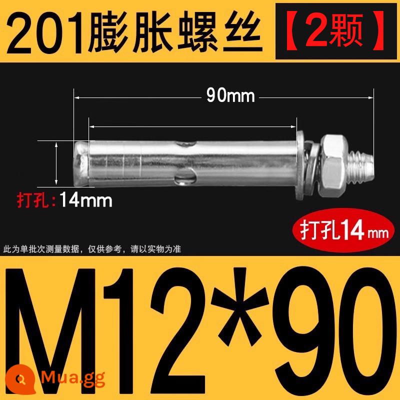 Vít nở kéo sắt mạ kẽm ống nổ vít neo Vít nở M6M8M10M12M14M16M18M20 - 201-M12*90[2 chiếc]