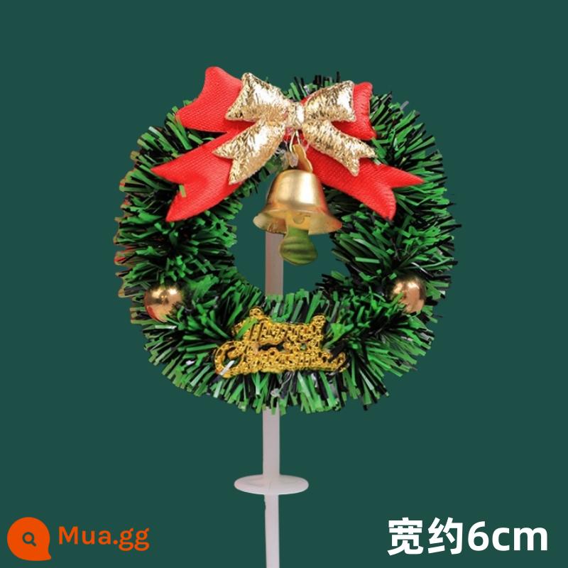 Internet nổi tiếng Giáng Sinh trong suốt di động xô trang trí bánh Ông Già Noel nai sừng tấm kem dâu xô món tráng miệng hộp đóng gói - Trắng