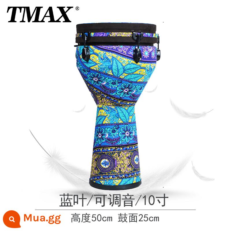 TMAX Mans 8.5 inch trẻ em Châu Phi trống 10 inch PVC trưởng thành mới bắt đầu Lệ Giang 12 inch chơi trống lục lạc chuyên nghiệp - Mẫu lá xanh 10 inch tiêu chuẩn có thể điều chỉnh