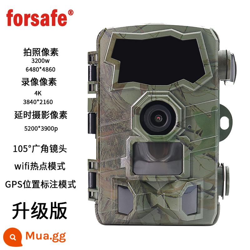 Máy ảnh thời gian WiFi của Wifi Forsafe Camera GPS GPS Waterproof WILD Night Vision Giám sát và thực hiện Dự án dự án - phiên bản nâng cấp