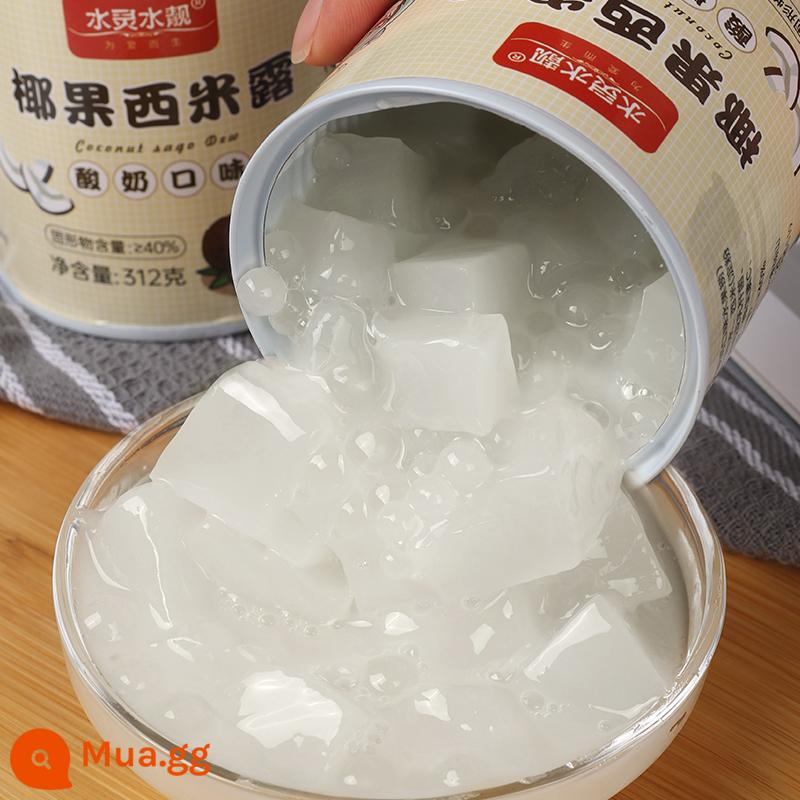 Sago Dew Yogurt Hỗn hợp trái cây đóng hộp Các loại Yangzhi Manna Dứa Cam Nho Dừa Đào vàng Đóng hộp - 6 lon dừa sago sương