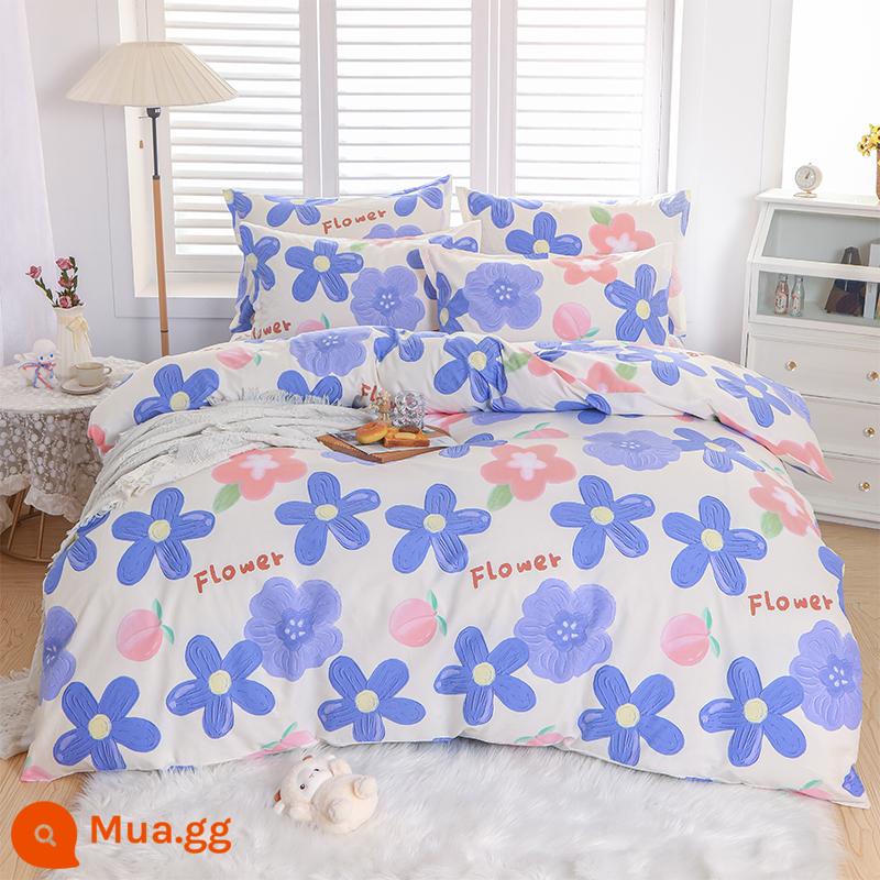 Chăn bông nguyên chất vỏ chăn đơn vỏ chăn cotton đơn 150x200x230 ký túc xá đơn 1.5m chăn đơn trẻ em - Người yêu