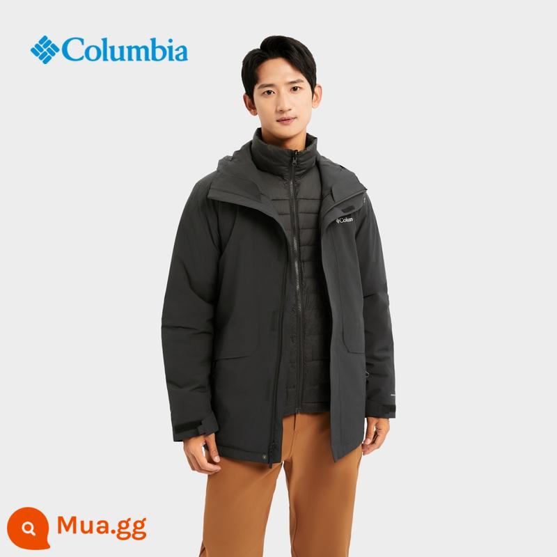 Columbia ngoài trời nam chống thấm năng lượng nhiệt chống gió chần bông lót 3 trong 1 tấn công áo khoác XE1945 - 010 màu đen (size quá lớn, nên đặt nhỏ hơn 1 size)