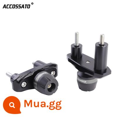 qj Qianjiang 20-22 tuổi cuộc đua mới 600 phụ kiện sửa đổi cản trước cạnh tranh cản trước thanh bảo vệ bóng chống rơi - Bóng chống rơi đế màu titan