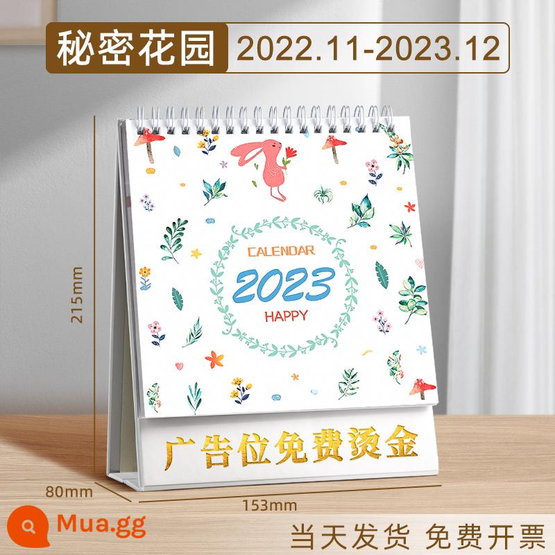 lịch để bàn 2023 trang trí máy tính để bàn notepad lịch 2022 sáng tạo kế hoạch tùy chỉnh đơn giản lịch bấm lỗ lịch năm con thỏ này lịch văn phòng công ty mini dễ thương - Khu Vườn Bí Mật | Nâng cấp và dày lên (cỡ vừa)