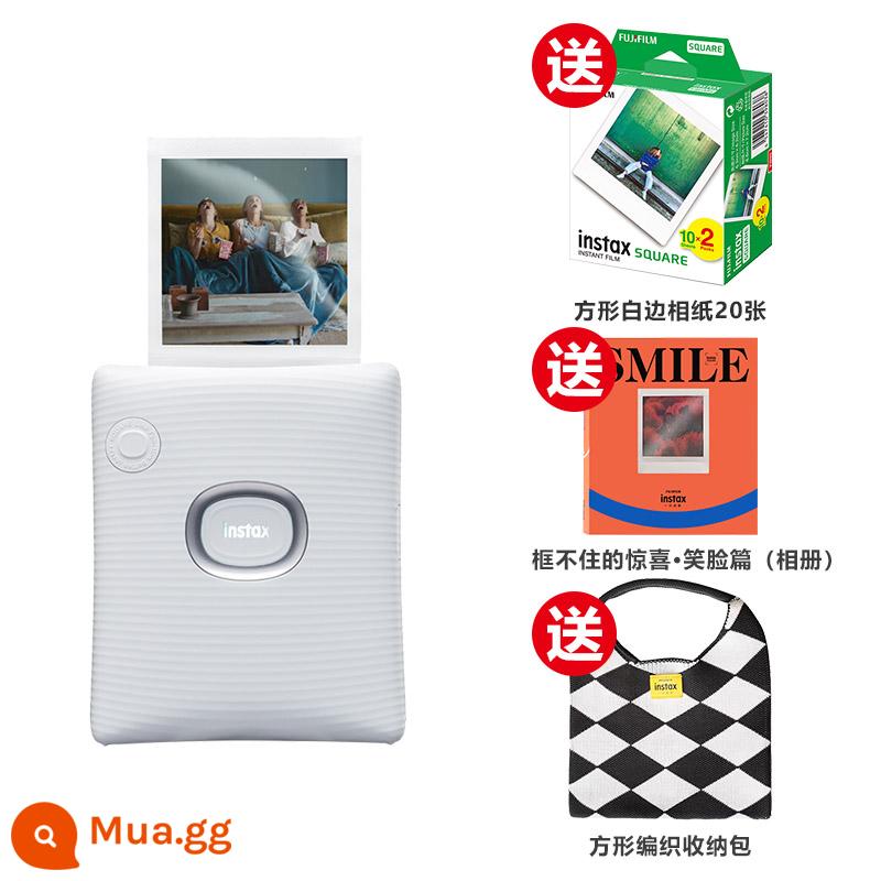 Máy in ảnh điện thoại di động thế hệ 2 Fujifilm/Fuji instax mini Link wide Polaroid - vuông liên kết núi vitriol trắng (vuông 4 inch)