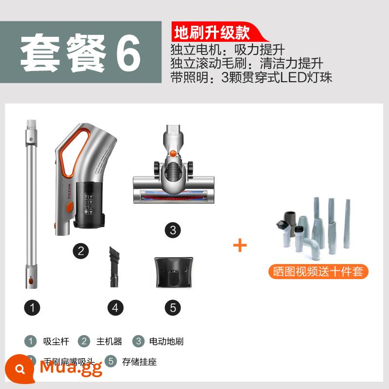 Máy hút bụi Puyun hộ gia đình nhỏ cầm tay mạnh mẽ công suất cao hút cao loại thảm lông chó mèo loại bỏ bụi thú cưng - Phiên bản nâng cấp màu cam quyến rũ 1