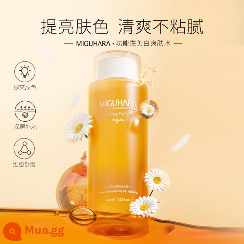 Miguhara toner nữ dưỡng ẩm dưỡng ẩm sửa chữa nhẹ nhàng nước nén ướt làm trắng sáng Miguharala nước lớn - 400ml