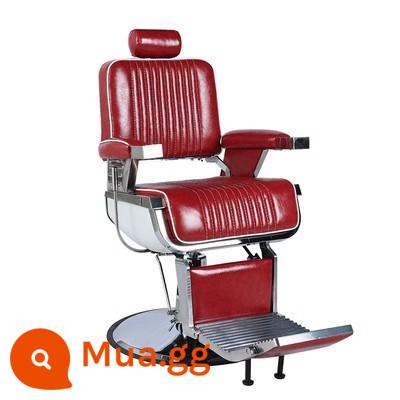 Ghế đầu dầu cổ điển dành cho nam giới tiệm cắt tóc salon tóc đặc biệt có thể nghiêng xuống để uốn và nhuộm da đầu và cạo râu cho thợ cắt tóc - Loại A - sọc đỏ (đặt tự do - có thể nâng lên - bơm dầu đậm)