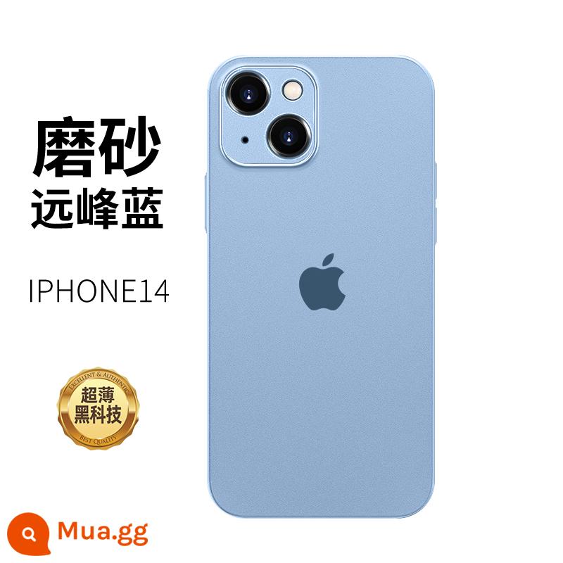 Áp dụng cho ốp điện thoại di động Apple 14Pro mới iPhone 13ProMax trong suốt 12 ốp bảo vệ silicone Plus ống kính chống rơi toàn diện 11 ốp ip sense ip mờ siêu mỏng cho nam và nữ - [Yuanfeng Blue] Công nghệ nâng cấp, chống vân tay 100%