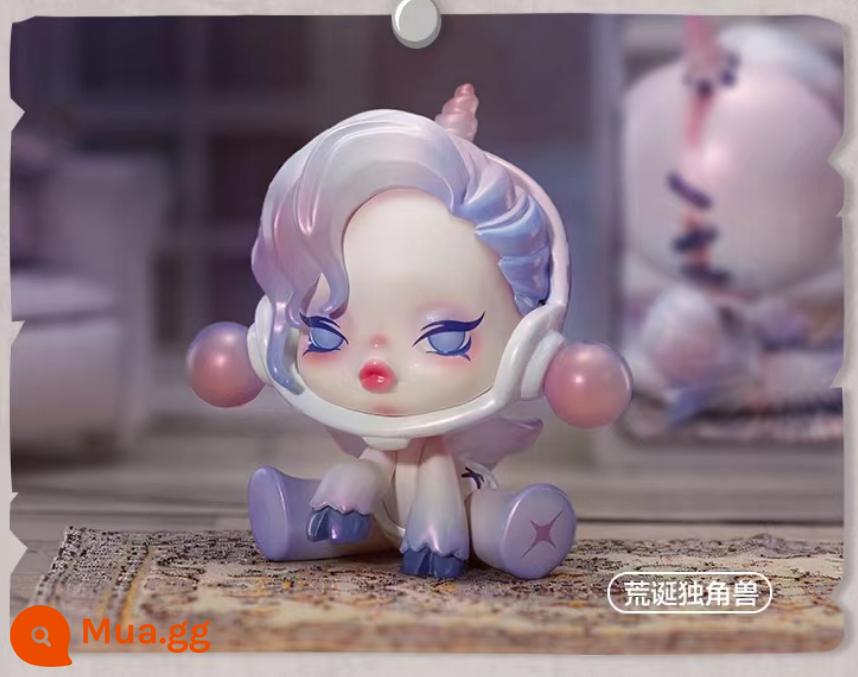 Skullpanda Giấc Mơ Ăn Động Vật Series Mù Hộp Chính Hãng Bubble Mart Buồn Đại Dương Yên Tĩnh Màu Xanh Flash Mô Hình Bướm - Kỳ lân vô lý (tay chân dễ bị gãy, chỉ được cung cấp keo)