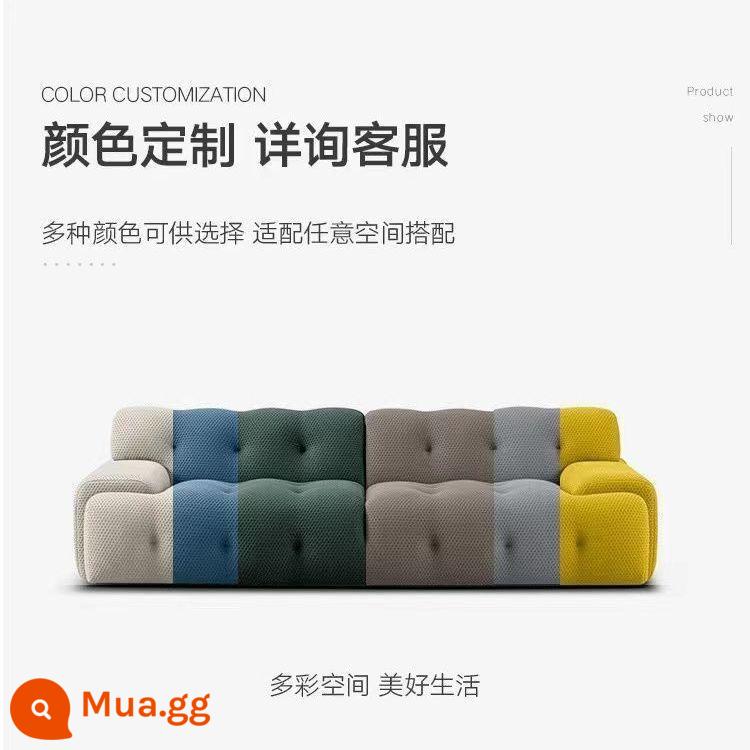 Sofa vải Rochburg tối giản kiểu Ý hiện đại tối giản hiện đại căn hộ lớn và nhỏ phòng khách không gian tự do thiết kế sofa - Nhiều màu sắc hơn [tham khảo dịch vụ khách hàng]