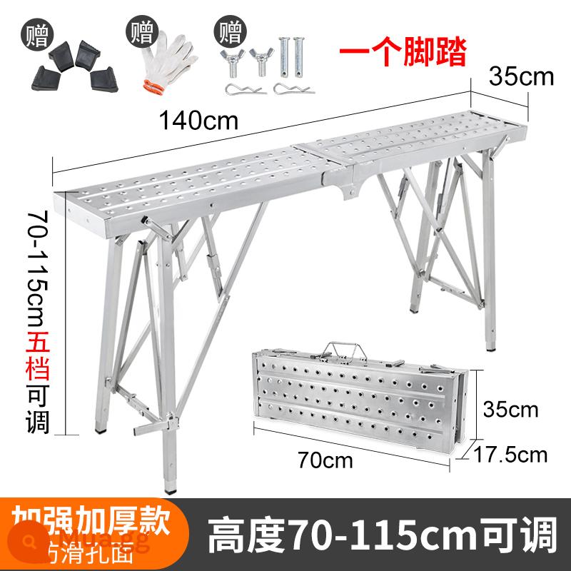 Phân ngựa gấp nâng dày thêm dày cạo putty trang trí kiềng đại bàng khung kỹ thuật thang nhà máy bán hàng trực tiếp nền tảng phân - [Mẫu mới sang trọng] Bề mặt phẳng chống trượt dày 140*35