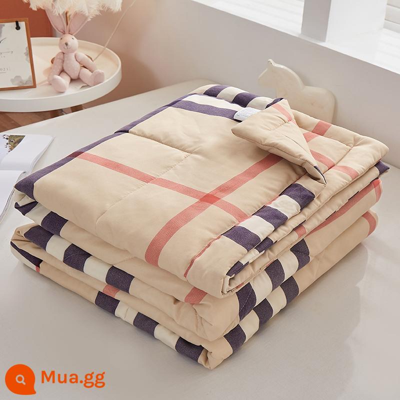 Cotton có thể giặt được mùa hè mát chăn điều hòa không khí đôi có thể giặt bằng máy cho trẻ em độc thân ký túc xá sinh viên mùa hè chăn mỏng - phong cách thời trang