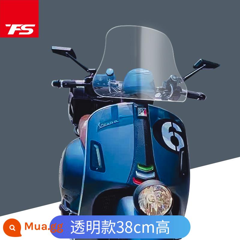 Áp dụng cho Bi Yajiu VESPA GTV phiên bản giới hạn thứ 6 đã sửa đổi kính chắn gió nhập khẩu kính chắn gió phía trước tấm bảo vệ ngực kính chắn gió - Mẫu trong suốt dày 4mm