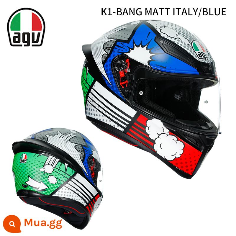 AGV K1 xe máy mũ bảo hiểm nam nữ đua xe máy full mũ chạy mũ bảo hiểm đen 8 vương miện tiểu cá mập đen rùa nhỏ bốn mùa - K1-Balloon Flower (Miễn phí vận chuyển bằng SF Express)