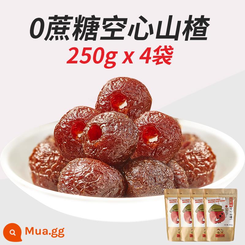 Xã Yimeng Hollow Hawthorn Gói nhỏ không hạt Không thêm đường Kẹo Hawthorn Balls Đồ ăn nhẹ Hawthorn được bảo quản - 0 4 túi đường mía rỗng táo gai (gói riêng, làm từ trái cây tươi, ngọt nhẹ nhưng không béo ngậy)