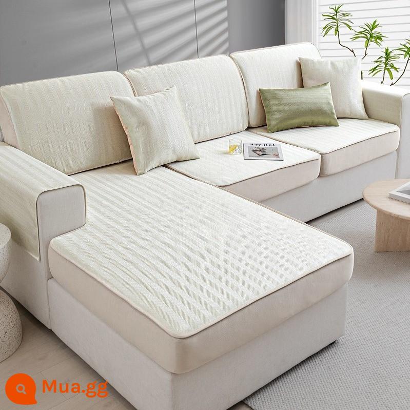 Voan Sofa Bao Gồm Tất Cả Đa Năng Bao 2023 Mới Ghế Sofa Đệm Bốn Mùa Đa Năng Bao Vải Tùy Chỉnh - Xương cá trắng nhạt