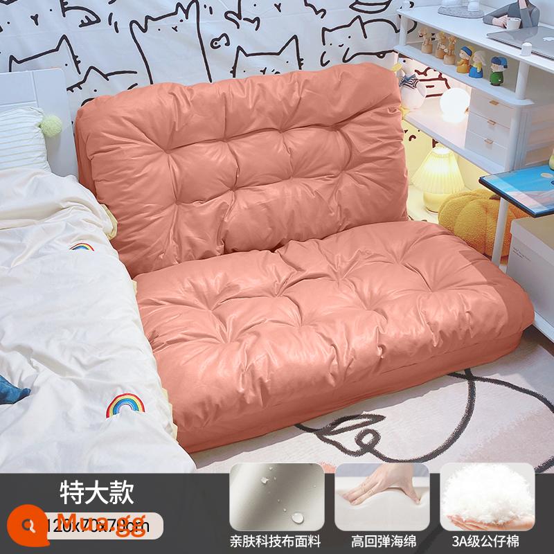 Sofa lười có thể nằm và ngủ trên chiếu tatami phòng ngủ đơn và đôi gấp sofa giường đôi ghế ban công giải trí - Bông nhồi bông hồng & búp bê cực lớn [120*260]